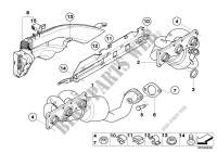 Exhaust manifold with catalyst for BMW 523i 2005