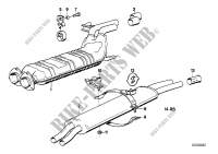 Exhaust system for BMW 735i 1979