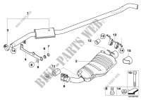 Exhaust system, rear for BMW X3 1.8d 2009