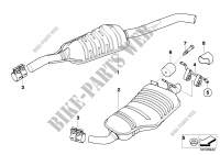 Exhaust system, rear for BMW X3 2.0i 2006