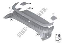 Folding top compartment lid for BMW Z4 23i 2008