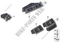 Fresh air grille for BMW 530d 2012