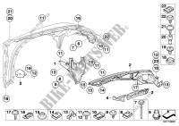 Front side panel/Mounting parts for BMW X6 30dX 2009