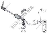 Front stabilizer bar/Dynamic Drive for BMW 550i 2009