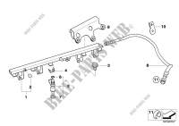 Fuel injection system/Injection valve for BMW 525i 2004