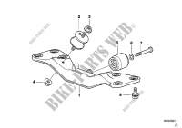 Gearbox mounting for BMW 735i 1997