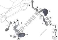 Headlight vertical aim control sensor for BMW Z4 35is 2009