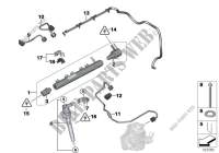 High pressure accumulator/injector/line for BMW X1 16d 2012
