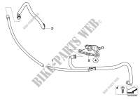 Hose lines, headlight washer system for BMW 530i 2001