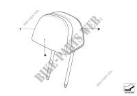 Ind. headrest, comfort seat, front for BMW 525xi 2006