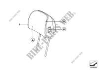 Ind. headrest, sports seat, front for BMW 525i 2005