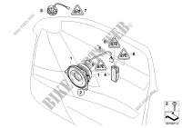 Individual audio system, door front for BMW 525i 2004