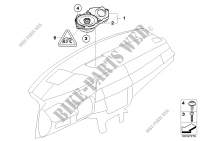 Individual audio system,instrument panel for BMW X5 M 2008