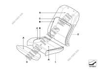 Individual cover, leather comfort seat for BMW X6 30dX 2007