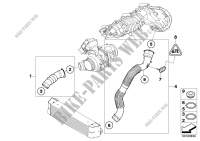 Intake manifold supercharg.air duct/AGR for BMW X3 1.8d 2009