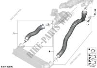 Intake manifold supercharg.air duct/AGR for BMW 316d 2009