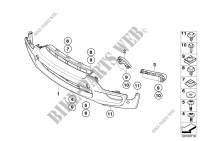 M trim panel, front for BMW X5 3.0d 2006