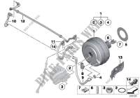 Power brake unit depression for BMW 118i 2006