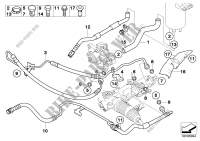 Power steering/oil pipe/Active steering for BMW 630i 2006