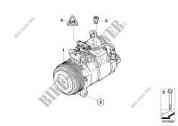 RP air conditioning compressor for BMW 320d 2007