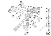 Rear axle carrier for BMW X6 50iX 2007