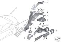 Rear wheelhouse/floor parts for BMW Z4 28i 2011