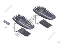 Remote control, rear for BMW 740d 2012