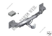Retrofit kit, trailer tow hitch, pivoted for BMW 535i 2009