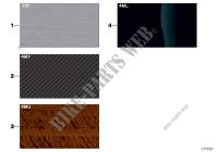 Sample page, interior trim strips for BMW X5 M 2008