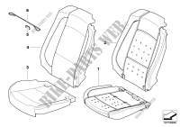 Seat, front, cushion and cover for BMW 330d 2005