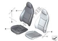 Seat, front, cushion, & cover,basic seat for BMW Z4 30i 2008