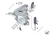 Sep.components f.washer fluid reservoir for BMW Z4 28i 2011