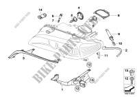 Single components for headlight for BMW 320Ci 2000