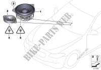 Single parts, Top/HiFi instrument panel for BMW M550dX 2012