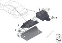 Single parts, telephone aerial for BMW Hybrid 5 2010