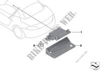 Single parts, telephone aerial for BMW Z4 23i 2008