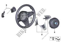 Sport steering wheel,airbag, w/ paddles for BMW Z4 23i 2008
