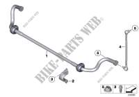 Stabilizer, front for BMW X1 18dX 2011