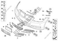 Trim panel, front for BMW 323i 2008