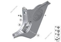 Trim panel leg room for BMW Z4 35is 2009
