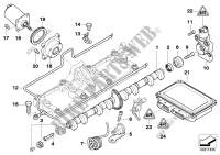 Valve timing gear,eccentr.shaft,actuator for BMW 745i 2001