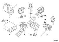 Various switches for BMW M6 2004