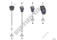 Various switches for BMW 760LiS 2012