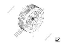 Winter wheel with tyre Y spoke 211   19