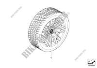 Winter wheel w.tyre M V spoke 223M   19