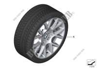 Wint.wheel w.tyre double spoke 238  19