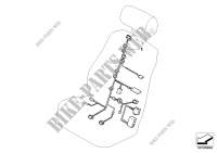 Wiring harness, basic/sport seat for BMW X5 M50dX 2011