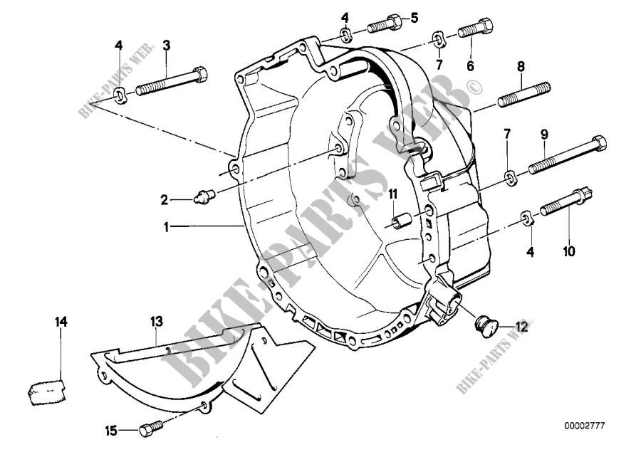 Clutch bell housing for BMW 732i 1979