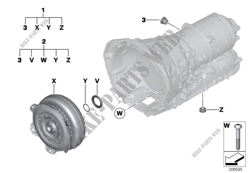 GA8HP45Z Torque converter/seal elements for BMW X6 35iX 2014