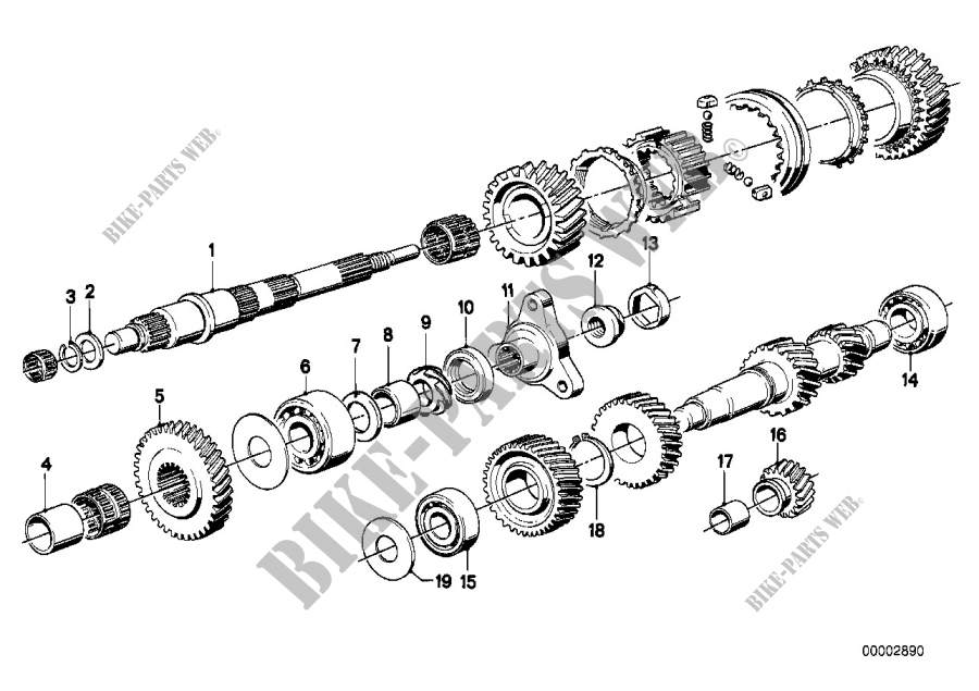 Getrag 262 gear wheel set,single parts for BMW 728i 1979